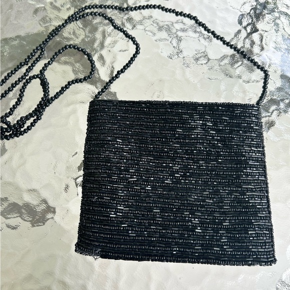 Ann Taylor Handbags - Ann Taylor- Black beaded purse/crossbody.